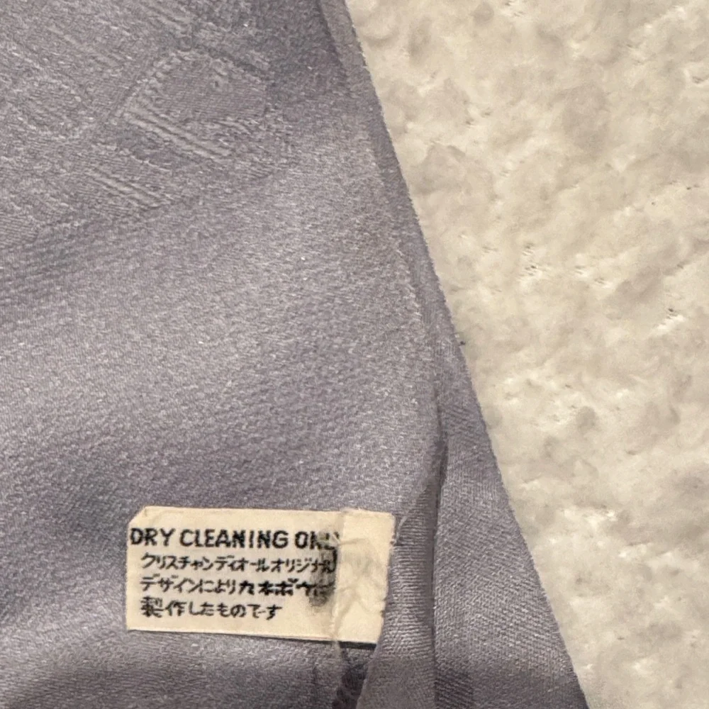 Christian Dior Silk Gray Scarf